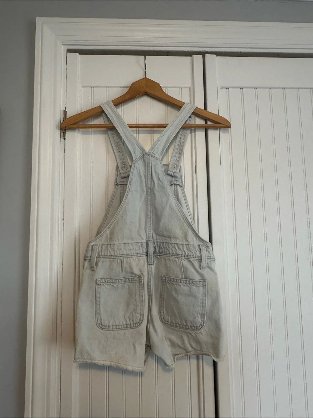 Old Navy Light Wash Denim Overalls - Pale Blue